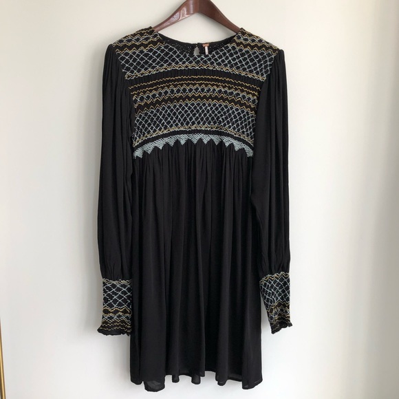 Free People Late Night Picnic Smock Dress - Picture 3 of 8